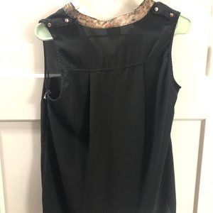 Black snake skin tank
